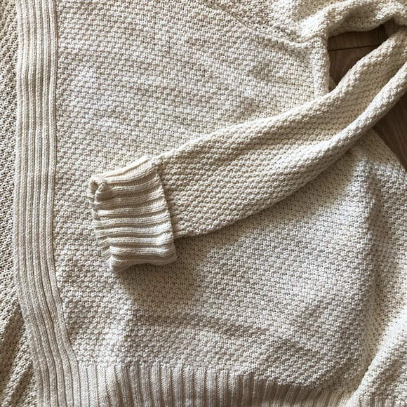 Talbots Waterfall Wool Cotton Blend Cardigan in Cream Size MP - Picture 11 of 12